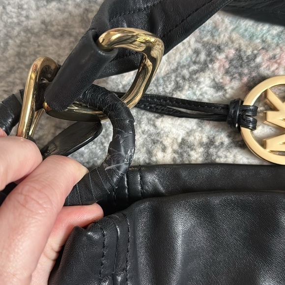 Michael Kors Soft Leather Hobo Shoulder Bag - Picture 7 of 17